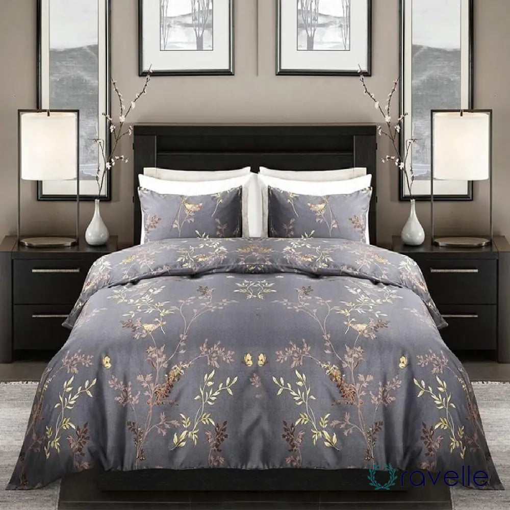 BRIGHT BLOSSOM - Luxe dekbedovertrekset met bloemenprint