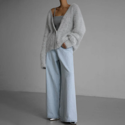 Oversized kasjmier jack voor dames zacht en warm – NOVAWEAR