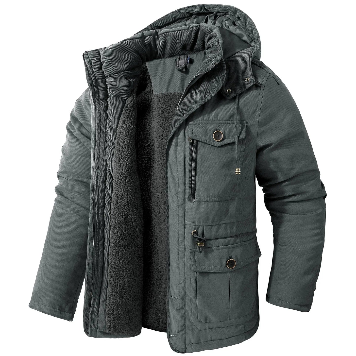 Dikke winterjas met capuchon voor maximale warmte - KARLO