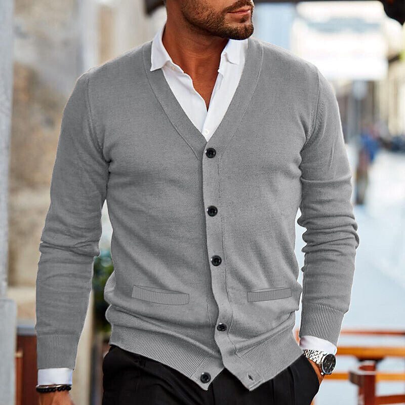 Vest casual cardigan voor heren met knopen – STILOX