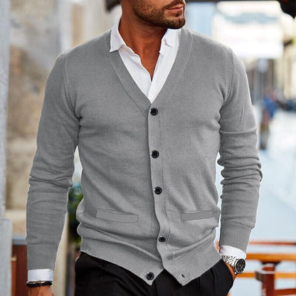 Vest casual cardigan voor heren met knopen – STILOX