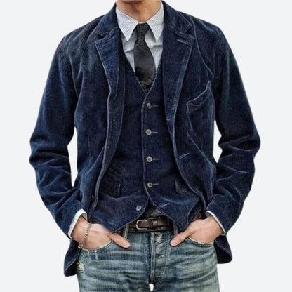 Robuust corduroy jack met zakken voor heren – NOVAWEAR