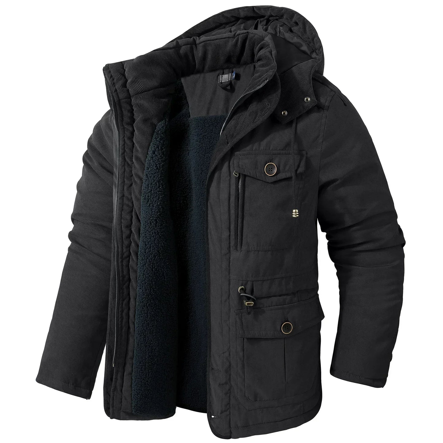 Dikke winterjas met capuchon voor maximale warmte - KARLO