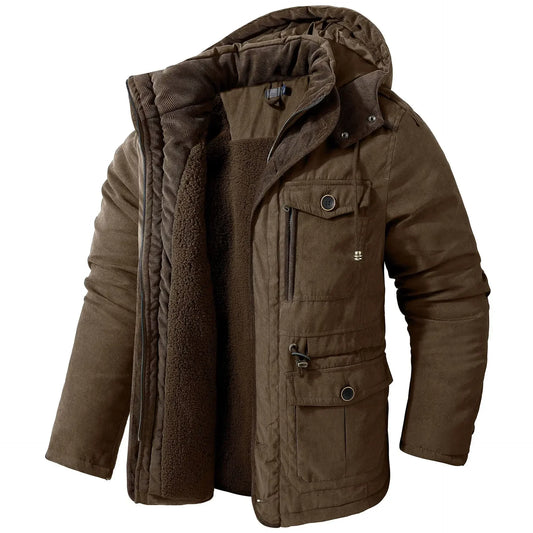 Dikke winterjas met capuchon voor maximale warmte - KARLO