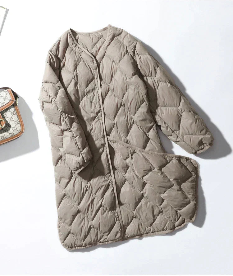 Blijf warm in de lange winterjas voor dames – LUXEWEAR