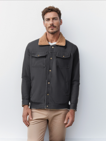 Riley jas met knopsluiting en kraag voor heren – RILEY