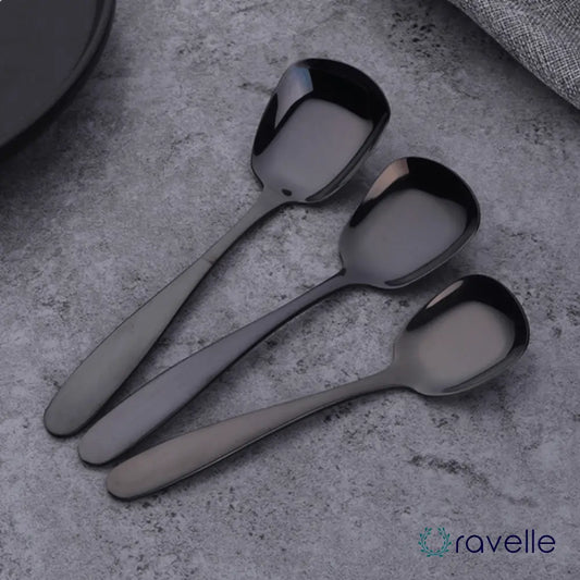 SINGAPORE - Luxe 3-delige serveerlepels set met elegant design