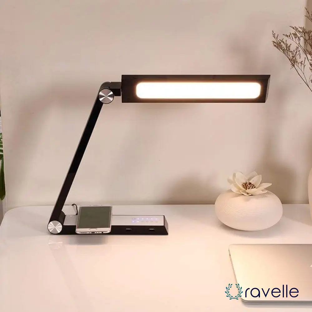 EXODIA - Innovatieve bureaulamp met draadloos opladen en verstelbare helderheid