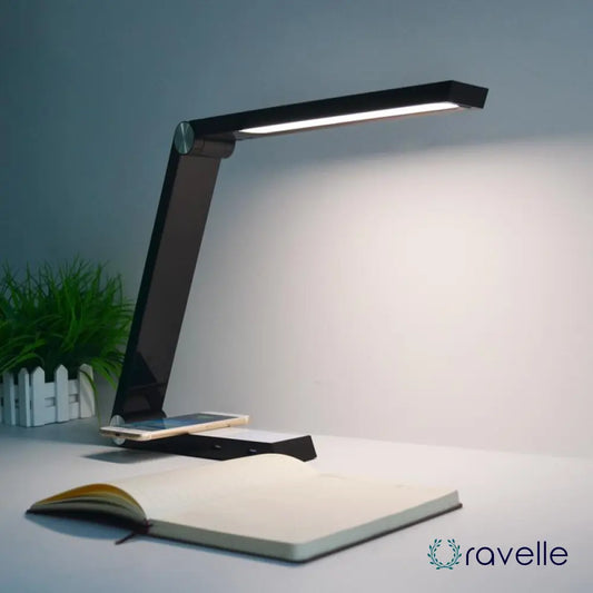 EXODIA - Innovatieve bureaulamp met draadloos opladen en verstelbare helderheid