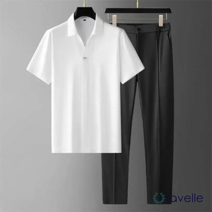 Luxe heren set met polo en pantalon – VALENO CLASS SET