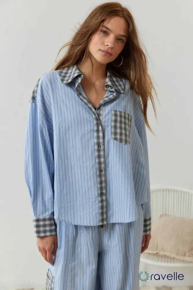 Tweedelige dames pyjamaset van zacht katoen met stretch – NUVIA COMFORTSET