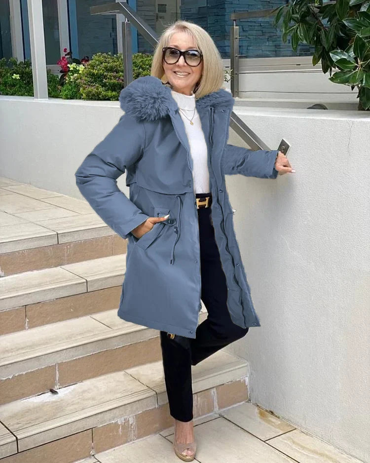 Oversized winterjas voor dames met warme voering - VELATOR