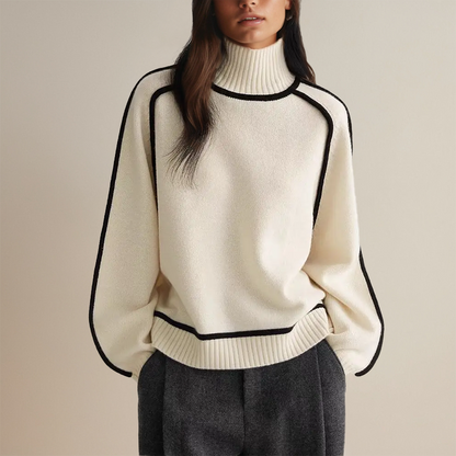 Coltrui met chic col en biezen voor dames met comfort – NX