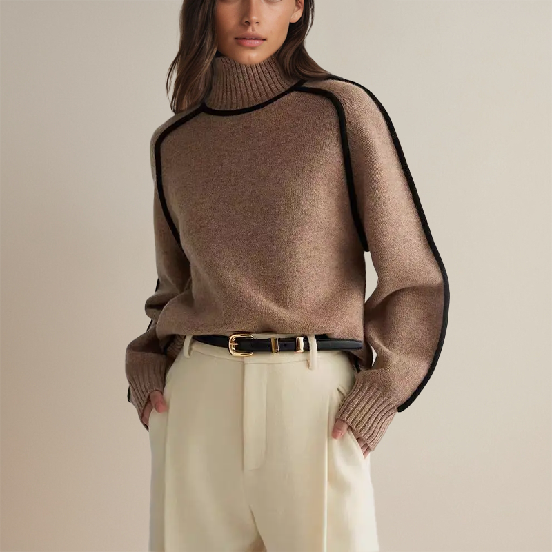 Coltrui met chic col en biezen voor dames met comfort – NX