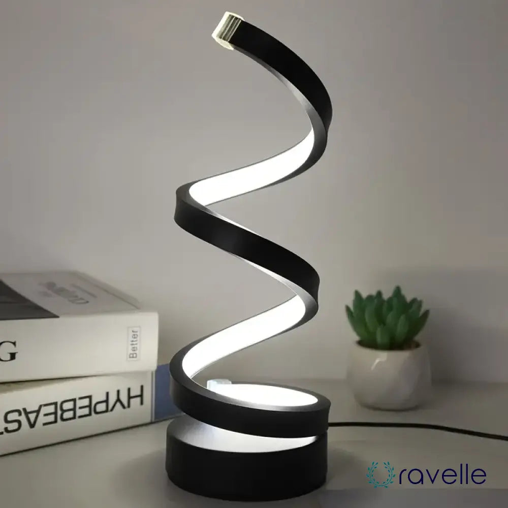 Moderne dimbare LED tafellamp met spiraaldesign – LUMINA TWIST