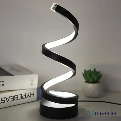 Moderne dimbare LED tafellamp met spiraaldesign – LUMINA TWIST