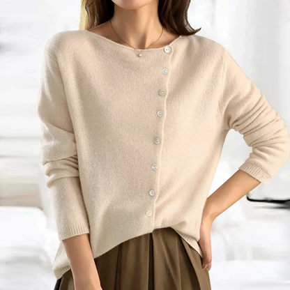 Gezellig vest met knoopsluiting voor dames knus – IYANA