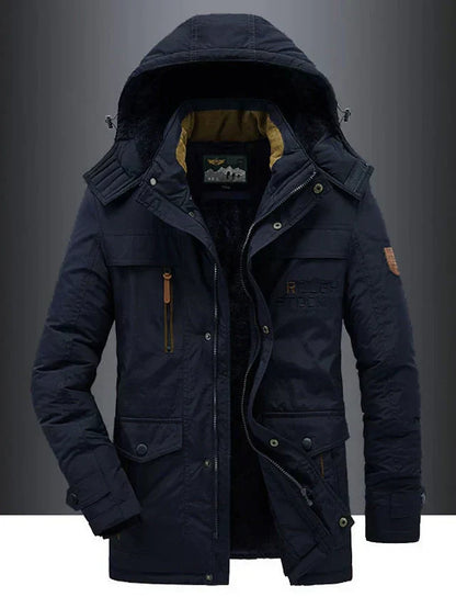 Stijlvolle leger winterjas voor heren met comfort – BRONIX