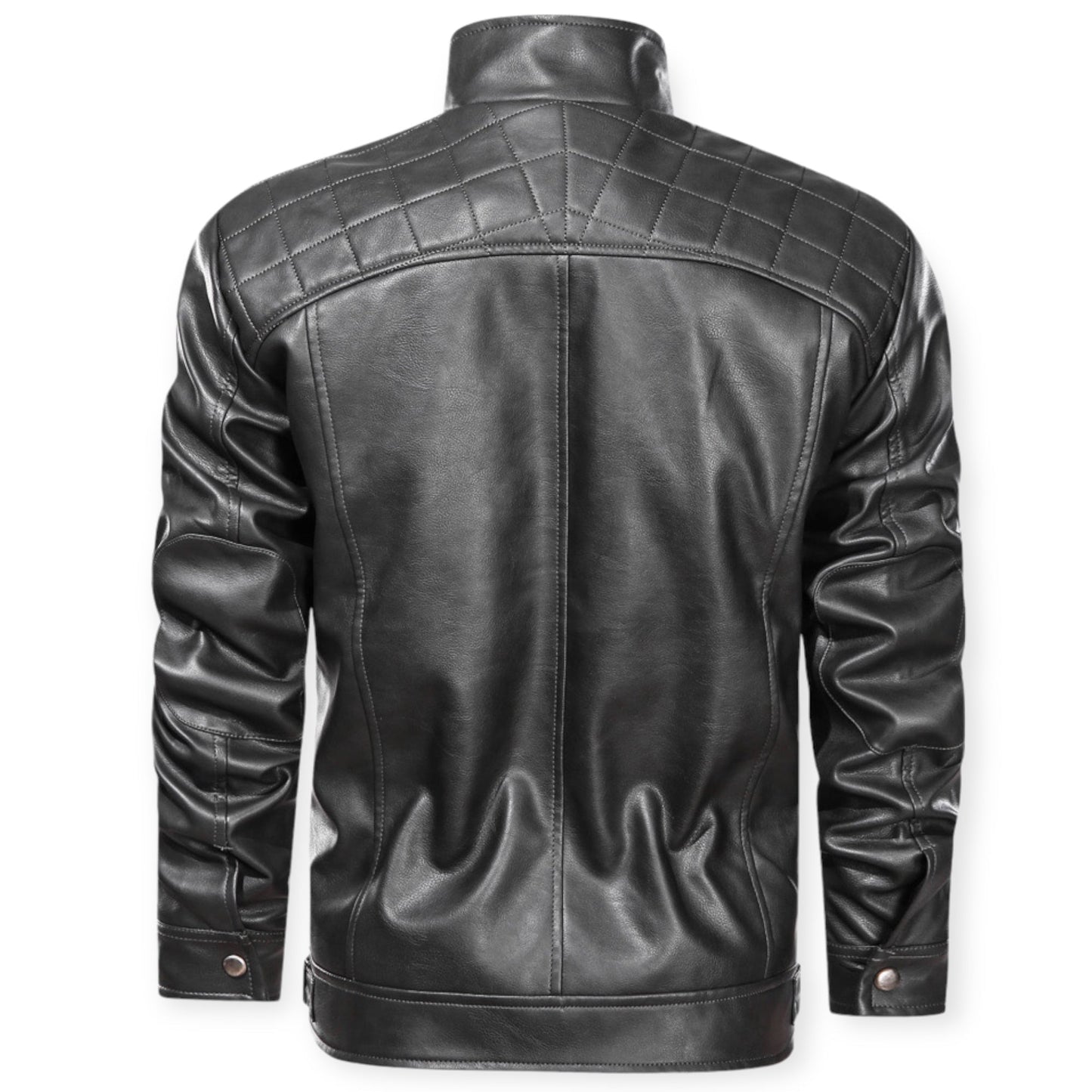 Leren jack met meerdere zakken voor een stoere look – NOVA