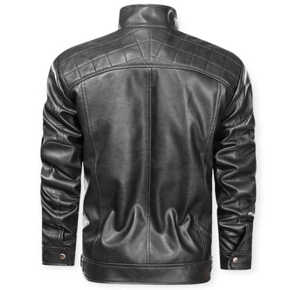 Leren jack met meerdere zakken voor een stoere look – NOVA
