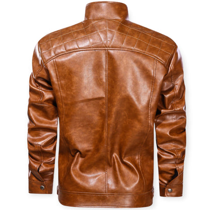 Leren jack met meerdere zakken voor een stoere look – NOVA
