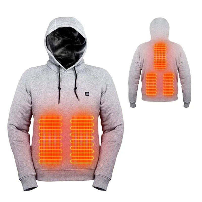 Verwarmde hoodie met verstelbare temperatuurregeling – NOVIQ