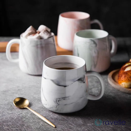 MARVELOUS - Luxe mok met geometrisch ontwerp en gouden afwerking