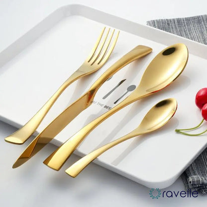 GREECE - Luxe 4-delige bestekset met verfijnd design