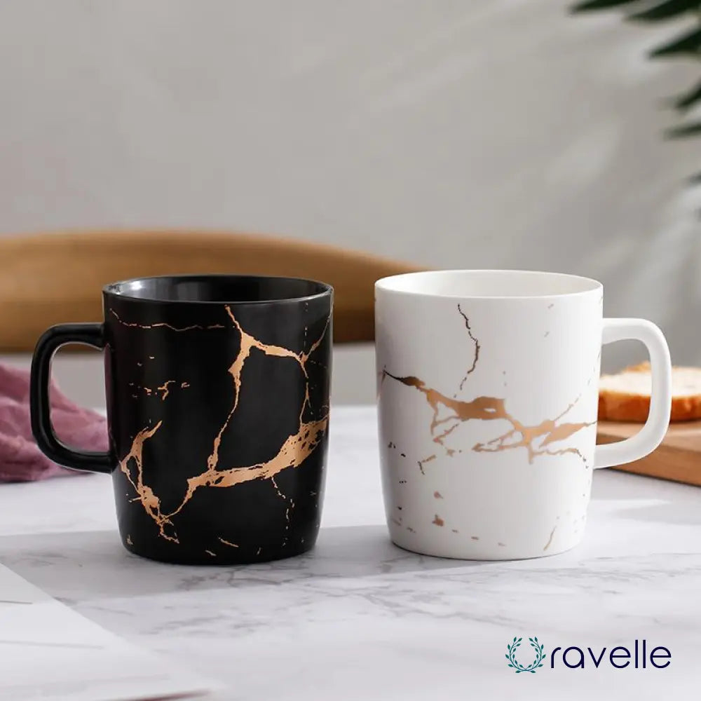 LIGHTNING - Luxe mok met bliksemdesign en gouden details