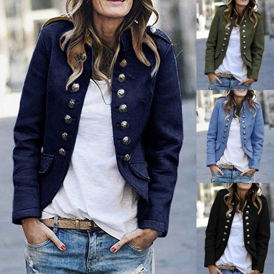 Casual damesjack met voorzakken voor dames – NEXORA
