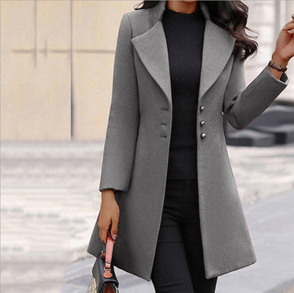 Elegante damesjas met knoopsluiting voor dames – AURIGA